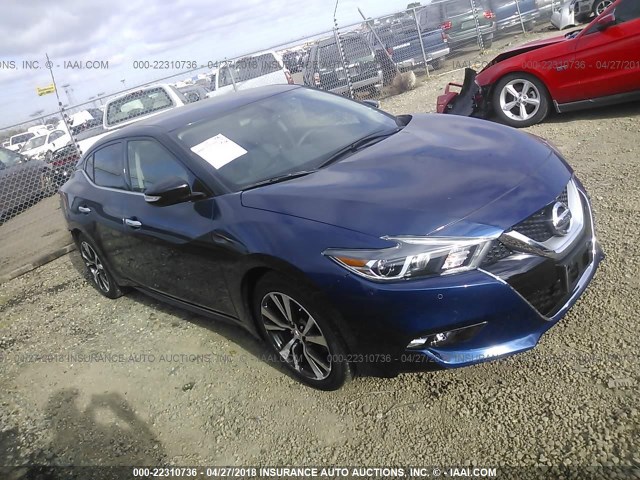 1N4AA6AP1HC394396 - 2017 NISSAN MAXIMA 3.5S/SV/SL/SR/PLAT BLUE photo 1