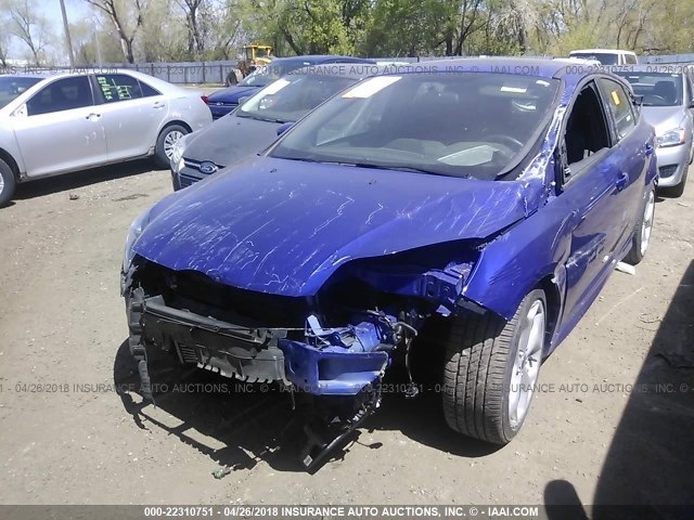 1FADP3L98EL355227 - 2014 FORD FOCUS ST BLUE photo 6