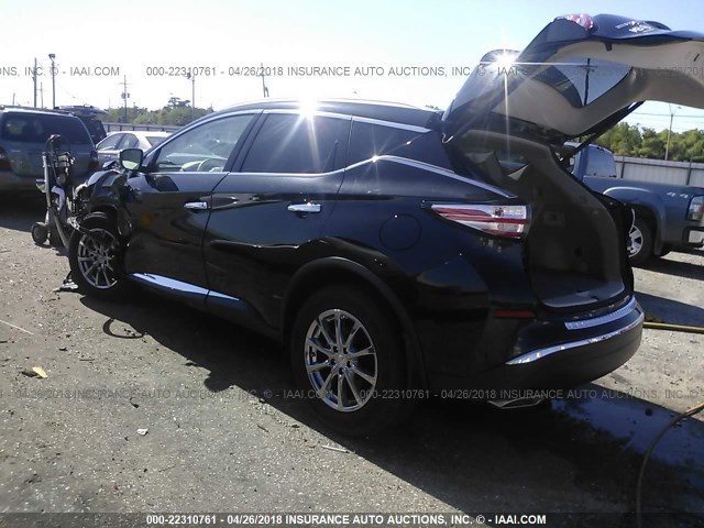 5N1AZ2MG0HN156787 - 2017 NISSAN MURANO S/SL/SV/PLATINUM BLACK photo 3