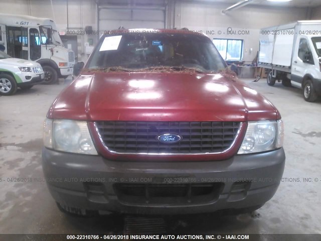 1FMZU72E92UB07262 - 2002 FORD EXPLORER XLS RED photo 6