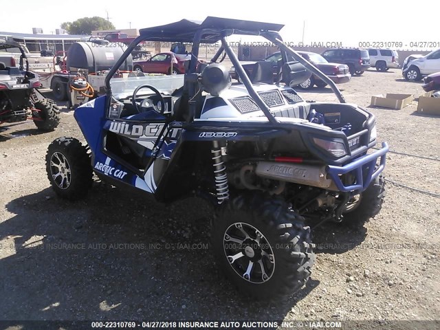 4UF14MPV6ET307298 - 2014 ARTIC CAT WILDCAT X  蓝色 照片 3