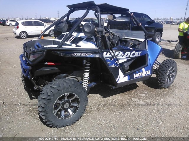 4UF14MPV6ET307298 - 2014 ARTIC CAT WILDCAT X  蓝色 照片 4