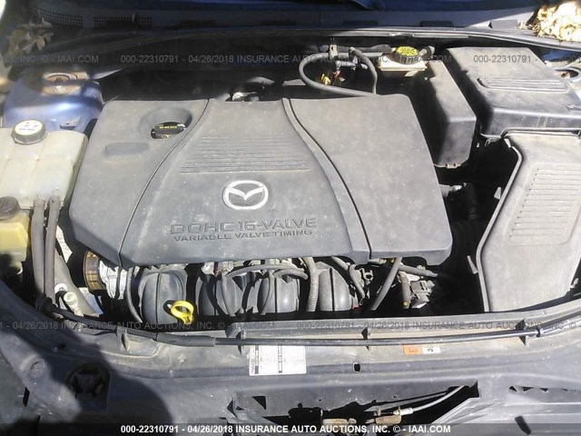 JM1BK343551227307 - 2005 MAZDA 3 HATCHBACK BLUE photo 10