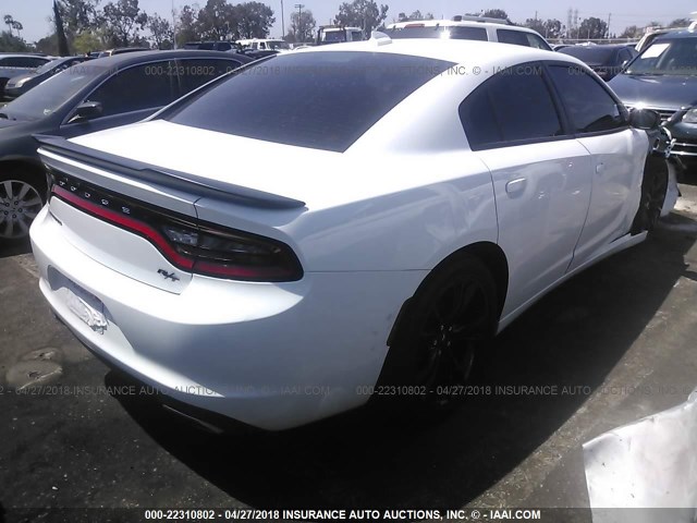 2C3CDXCT5HH608057 - 2017 DODGE CHARGER R/T WHITE photo 4