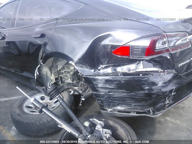 5YJSA1E22FF106160 - 2015 TESLA MODEL S BLACK photo 6