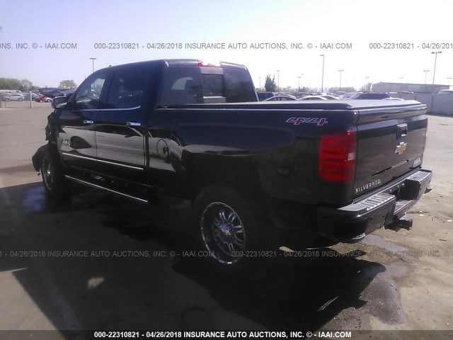 1GC1KXE87FF500054 - 2015 CHEVROLET SILVERADO K2500 HIGH COUNTRY BLACK photo 3