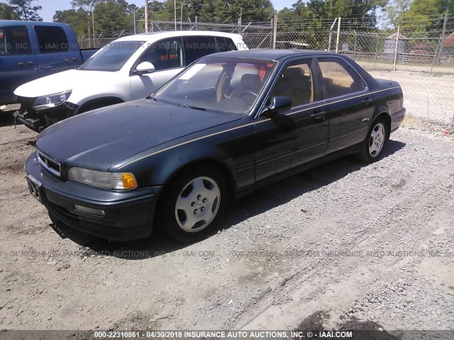 JH4KA767XMC030354 - 1991 ACURA LEGEND LS GREEN photo 2