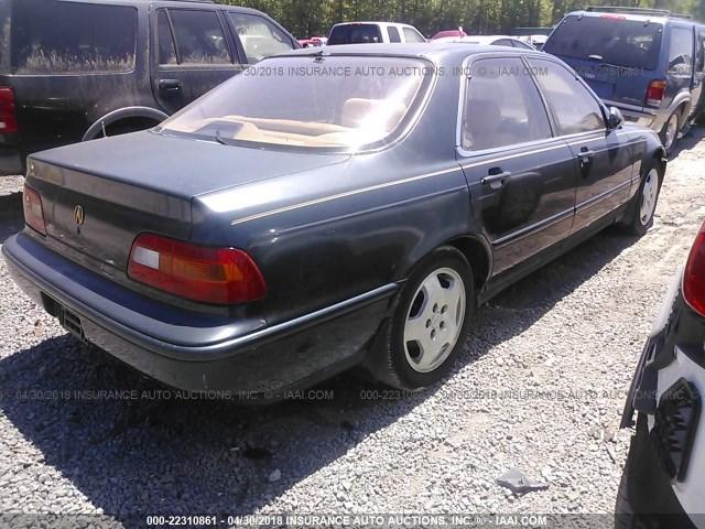 JH4KA767XMC030354 - 1991 ACURA LEGEND LS GREEN photo 4