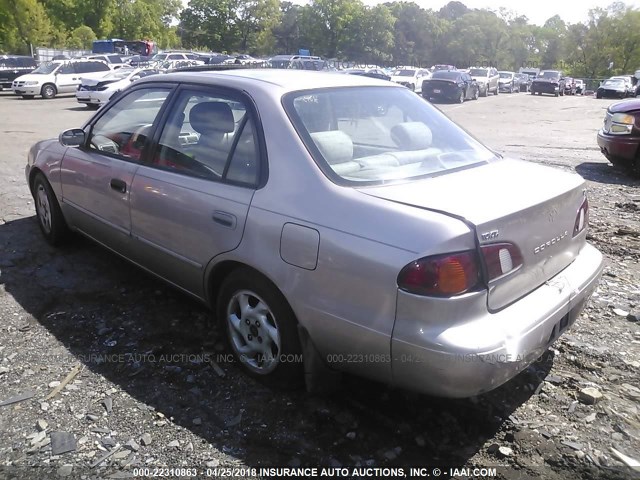 1NXBR18E3WZ082887 - 1998 TOYOTA COROLLA VE/CE/LE 棕色 照片 3
