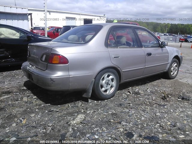 1NXBR18E3WZ082887 - 1998 TOYOTA COROLLA VE/CE/LE TAN photo 4