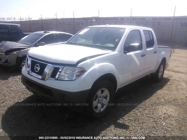 1N6AD0ER6DN743347 - 2013 NISSAN FRONTIER S/SV/SL/PRO-4X WHITE photo 2