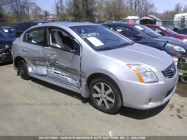 3N1AB6AP1CL634943 - 2012 NISSAN SENTRA 2.0/2.0S/SR/2.0SL SILVER photo 1