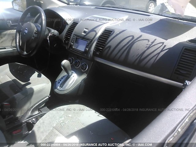 3N1AB6AP1CL634943 - 2012 NISSAN SENTRA 2.0/2.0S/SR/2.0SL SILVER photo 5