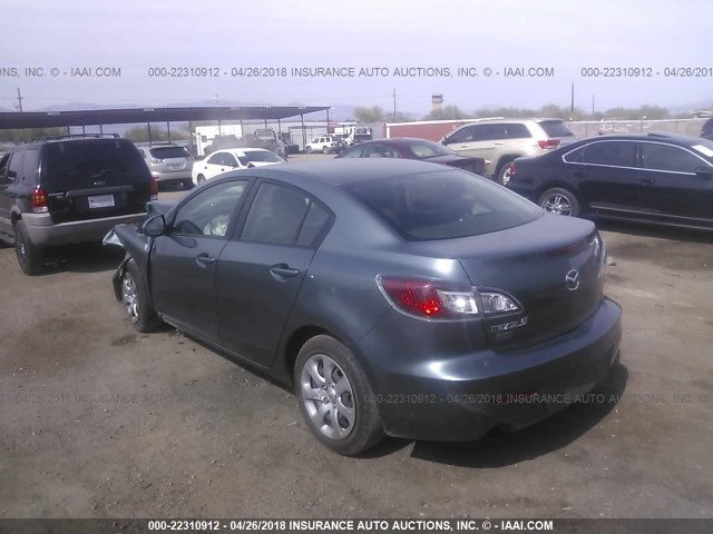 JM1BL1TG6D1745186 - 2013 MAZDA 3 I GRAY photo 3