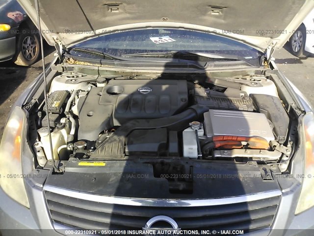 1N4CL21E27C237226 - 2007 NISSAN ALTIMA HYBRID GRAY photo 10