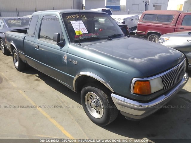 1FTCR14A6TPA90701 - 1996 FORD RANGER SUPER CAB GREEN photo 1