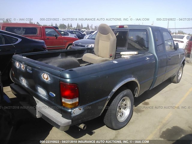 1FTCR14A6TPA90701 - 1996 FORD RANGER SUPER CAB GREEN photo 4