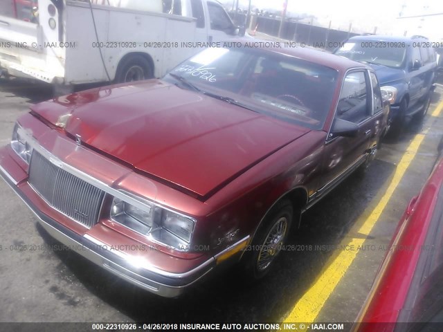 1G4NM27U9GM133773 - 1986 BUICK SOMERSET LIMITED MAROON photo 2