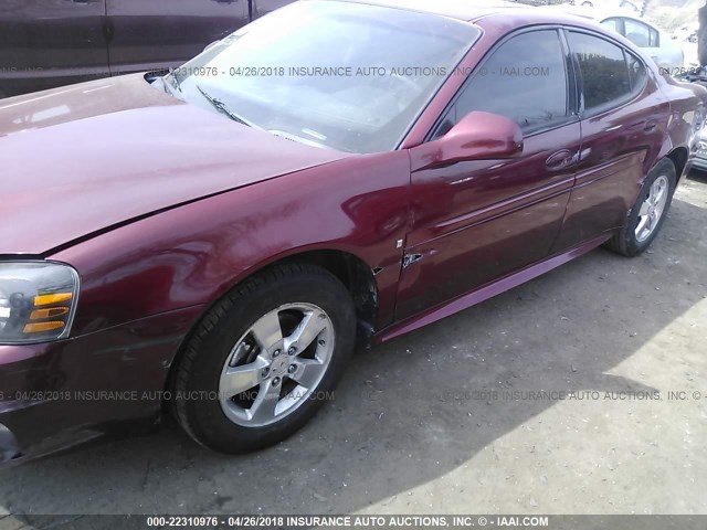 2G2WP582471222603 - 2007 PONTIAC GRAND PRIX RED photo 6
