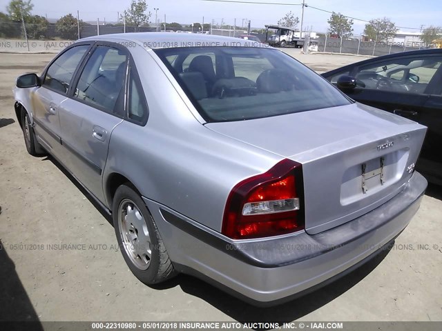 YV1TS94D611197691 - 2001 VOLVO S80 SILVER photo 3