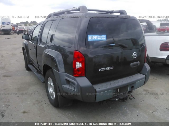 5N1AN08U98C524265 - 2008 NISSAN XTERRA OFF ROAD/S/SE GRAY photo 3