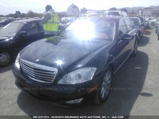 WDDNG71XX7A110666 - 2007 MERCEDES-BENZ S 550 BLACK photo 2