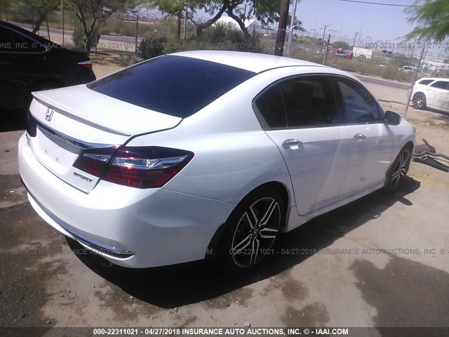 1HGCR2F52GA187457 - 2016 HONDA ACCORD SPORT 白色 照片 4