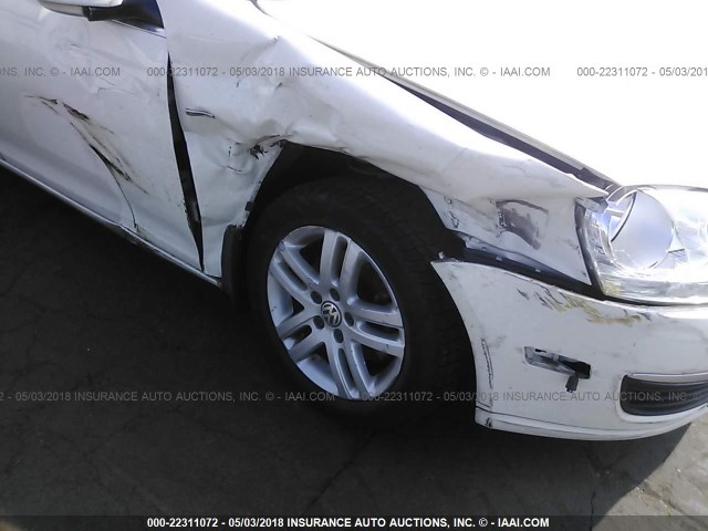 3VWEF71K57M149067 - 2007 VOLKSWAGEN JETTA WOLFSBURG 白色 照片 6