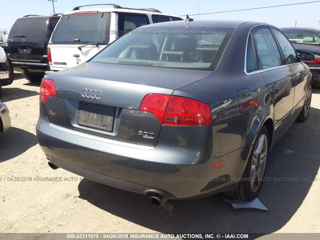 WAUDF78E57A169859 - 2007 AUDI A4 2.0T QUATTRO GRAY photo 4