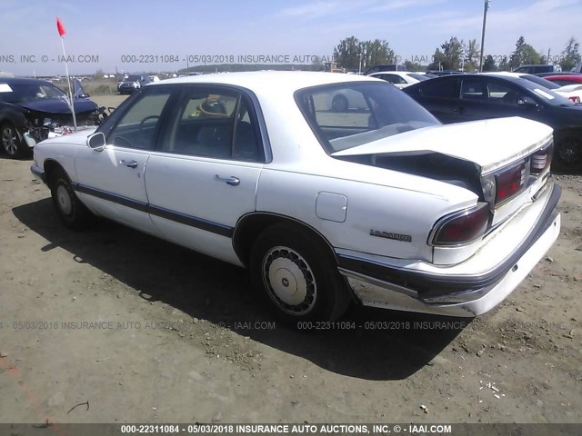 1G4HP52K1TH448811 - 1996 BUICK LESABRE CUSTOM WHITE photo 3