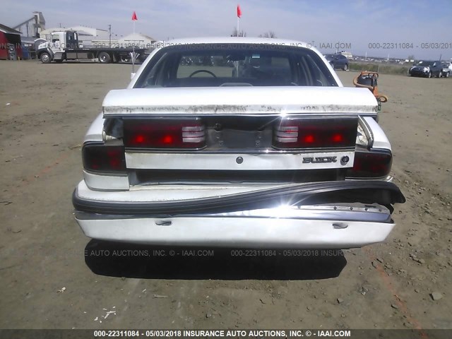 1G4HP52K1TH448811 - 1996 BUICK LESABRE CUSTOM WHITE photo 6