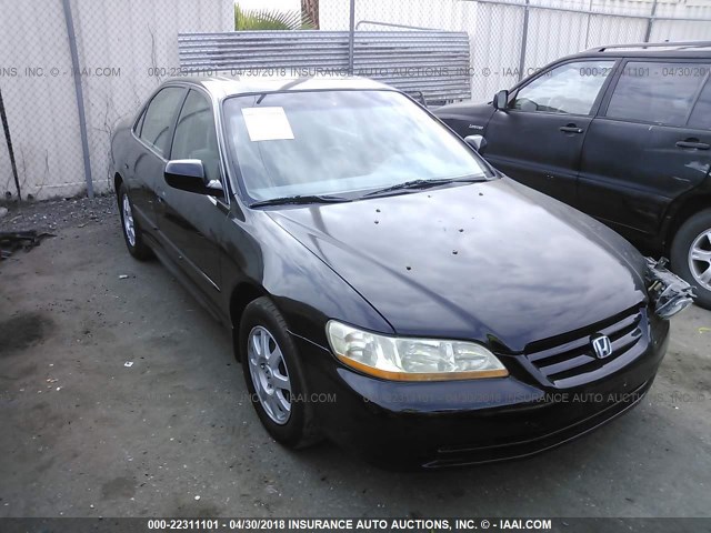 1HGCG66892A132651 - 2002 HONDA ACCORD EX/SE BLACK photo 1