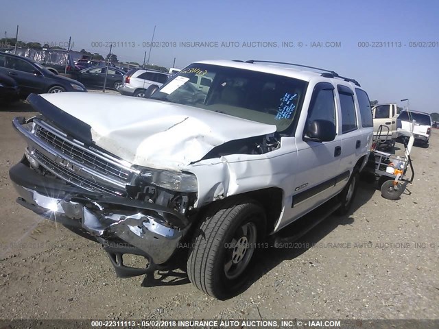 1GNEC13Z53R257840 - 2003 CHEVROLET TAHOE C1500 WHITE photo 2