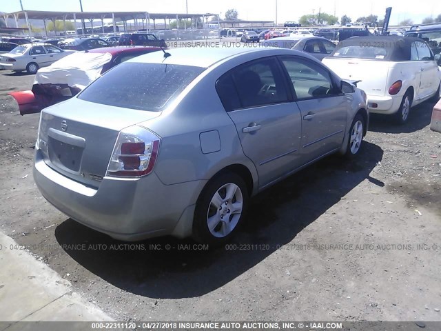 3N1AB61E98L639023 - 2008 NISSAN SENTRA 2.0/2.0S/2.0SL GRAY photo 4