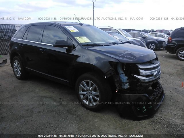 2FMDK3KC0EBB85916 - 2014 FORD EDGE LIMITED BLACK photo 1