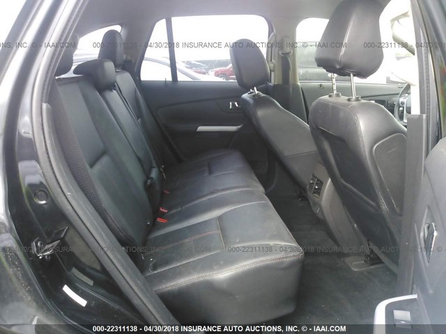 2FMDK3KC0EBB85916 - 2014 FORD EDGE LIMITED BLACK photo 8