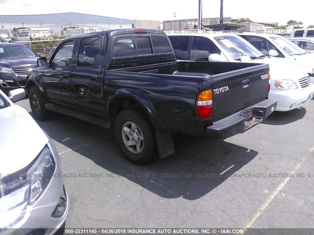 5TEGN92N73Z213304 - 2003 TOYOTA TACOMA DOUBLE CAB PRERUNNER BLACK photo 3