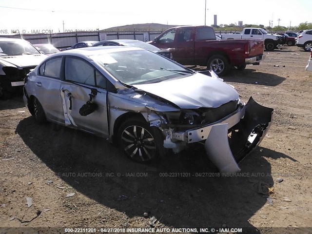 19XFB2F92FE019820 - 2015 HONDA CIVIC EXL SILVER photo 1