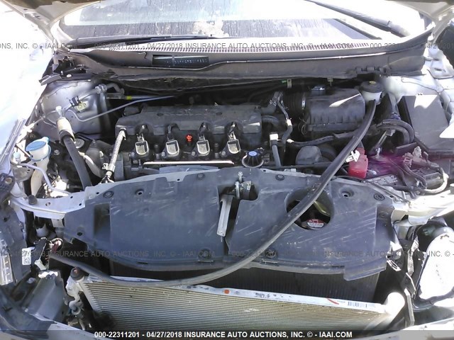 19XFB2F92FE019820 - 2015 HONDA CIVIC EXL SILVER photo 10