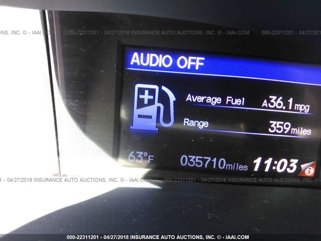 19XFB2F92FE019820 - 2015 HONDA CIVIC EXL SILVER photo 7