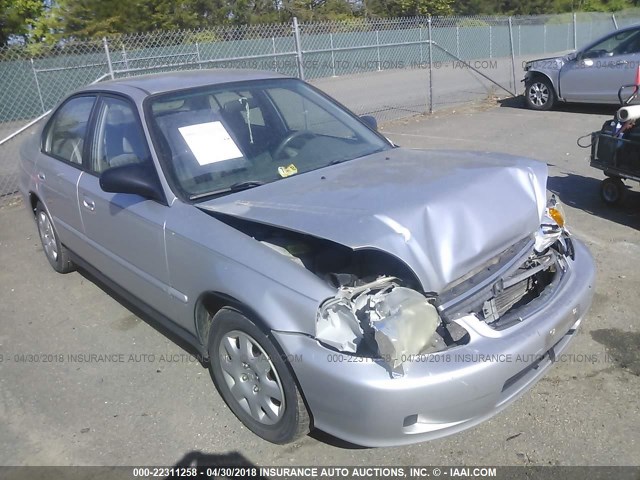 2HGEJ6619YH593078 - 2000 HONDA CIVIC SE SILVER photo 1