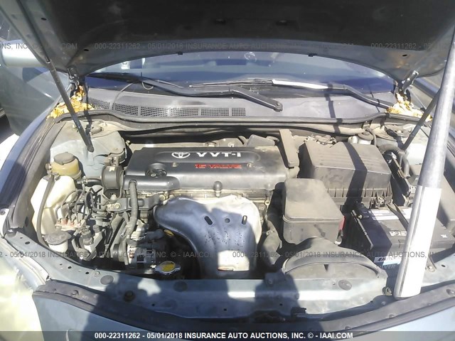 4T1BE46K87U547638 - 2007 TOYOTA CAMRY NEW GENERAT CE/LE/XLE/SE GREEN photo 10