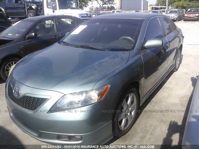 4T1BE46K87U547638 - 2007 TOYOTA CAMRY NEW GENERAT CE/LE/XLE/SE GREEN photo 2