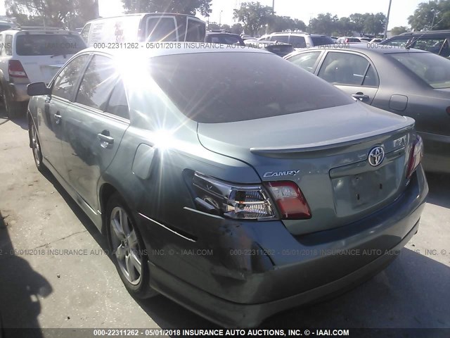 4T1BE46K87U547638 - 2007 TOYOTA CAMRY NEW GENERAT CE/LE/XLE/SE GREEN photo 3