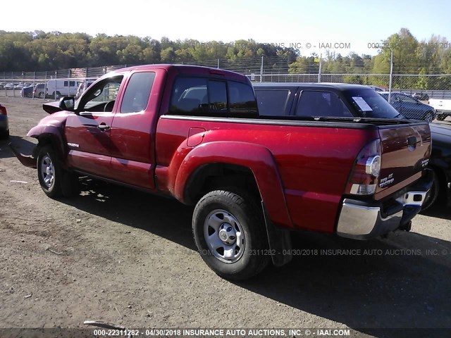 5TFTU4GN6DX049274 - 2013 TOYOTA TACOMA PRERUNNER ACCESS CAB RED photo 3