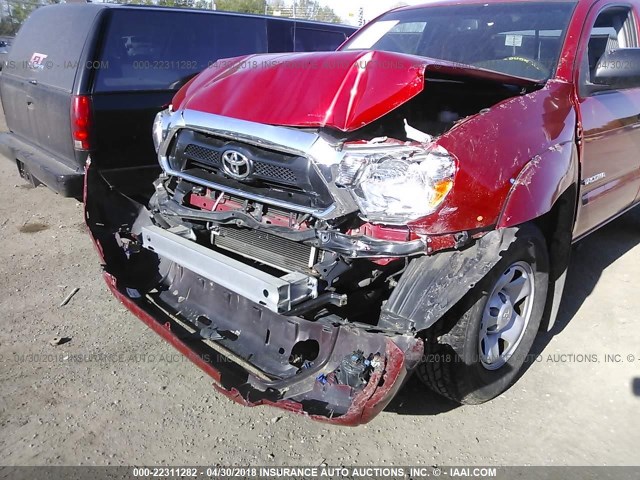 5TFTU4GN6DX049274 - 2013 TOYOTA TACOMA PRERUNNER ACCESS CAB RED photo 6