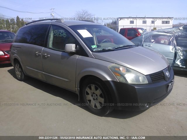 5N1BV28U94N368680 - 2004 NISSAN QUEST S/SE/SL GOLD photo 1