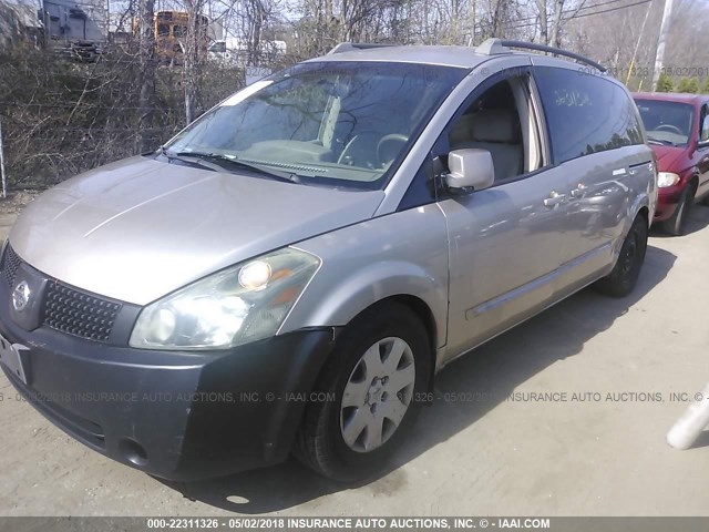 5N1BV28U94N368680 - 2004 NISSAN QUEST S/SE/SL GOLD photo 2