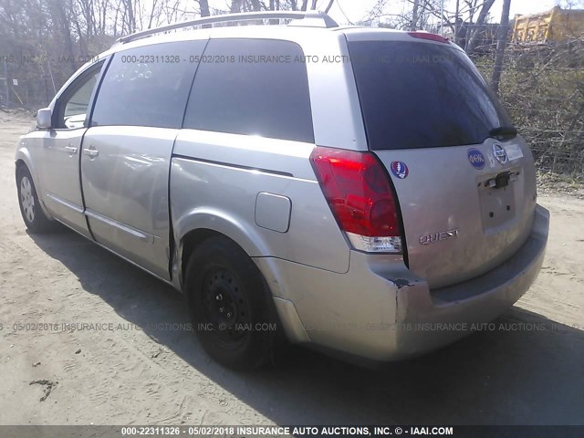 5N1BV28U94N368680 - 2004 NISSAN QUEST S/SE/SL GOLD photo 3