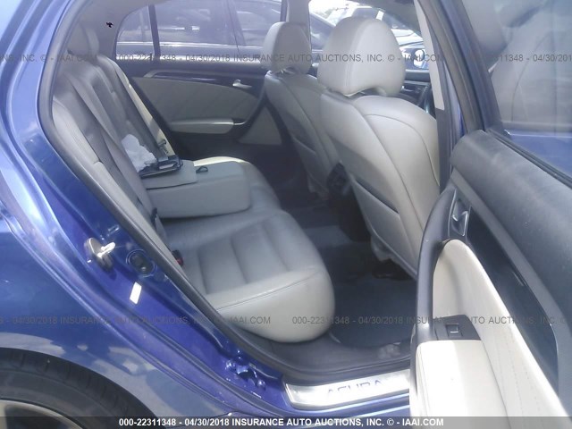 19UUA76568A034137 - 2008 ACURA TL TYPE S BLUE photo 8